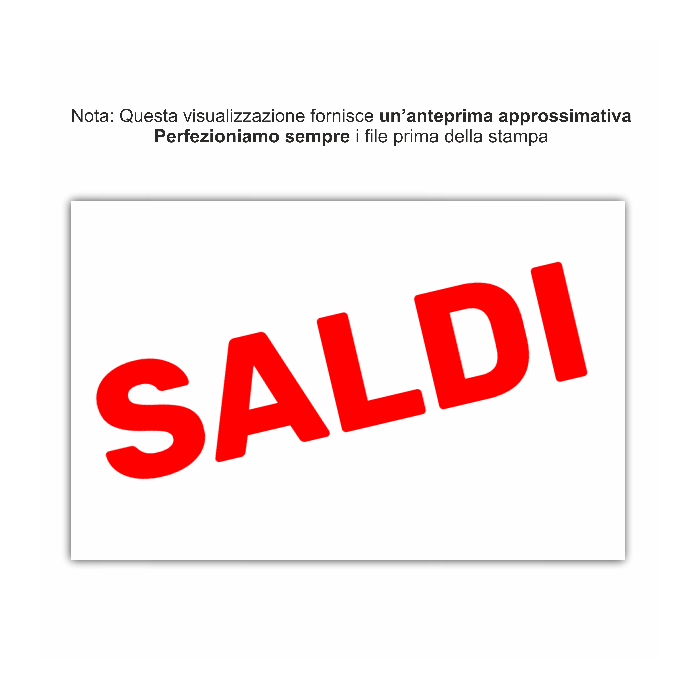 Adesivi saldi Rimovibili per Vetrine Personalizzabili - scegli COLORE - STILE TESTO - DIMENSIONE