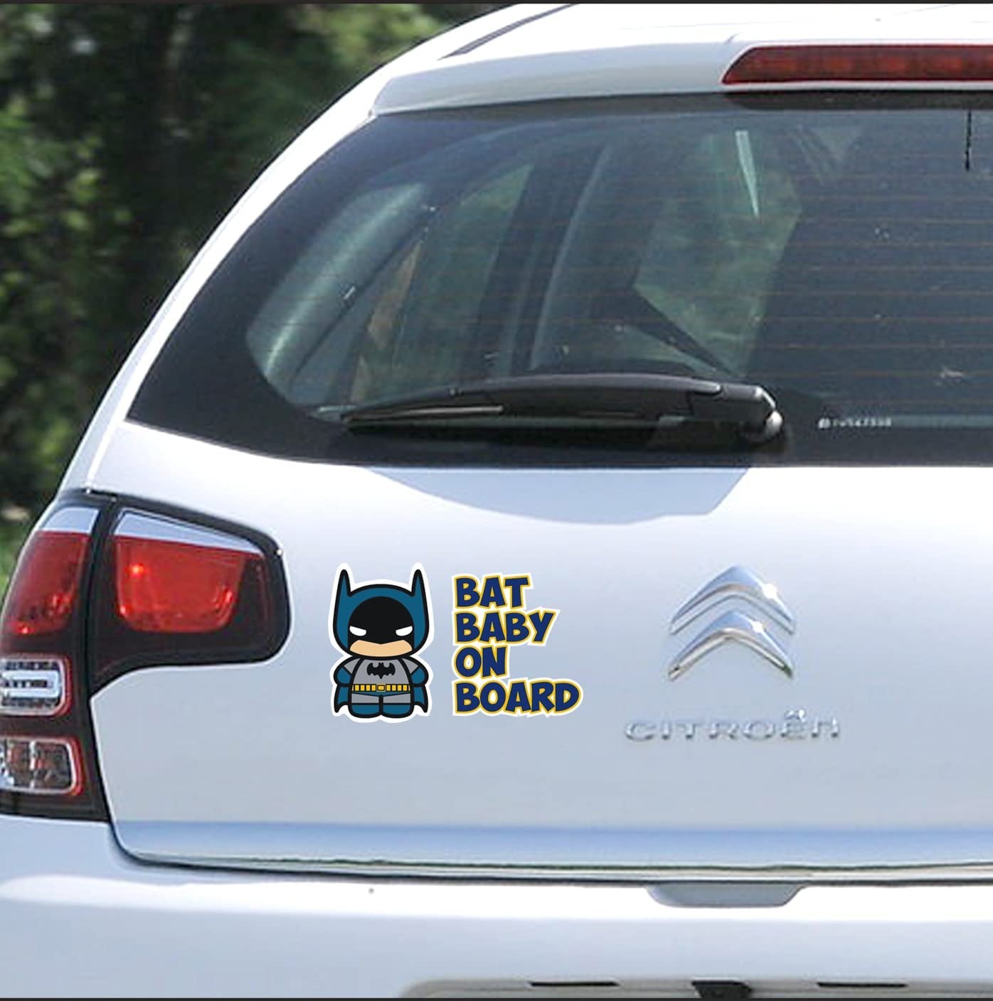 Adesivo BABY ON BOARD per auto - Bat-Baby - Bebè a bordo/Bebè In Car Decalcomanie Etichetta Sticker adesivo divertente supereroi