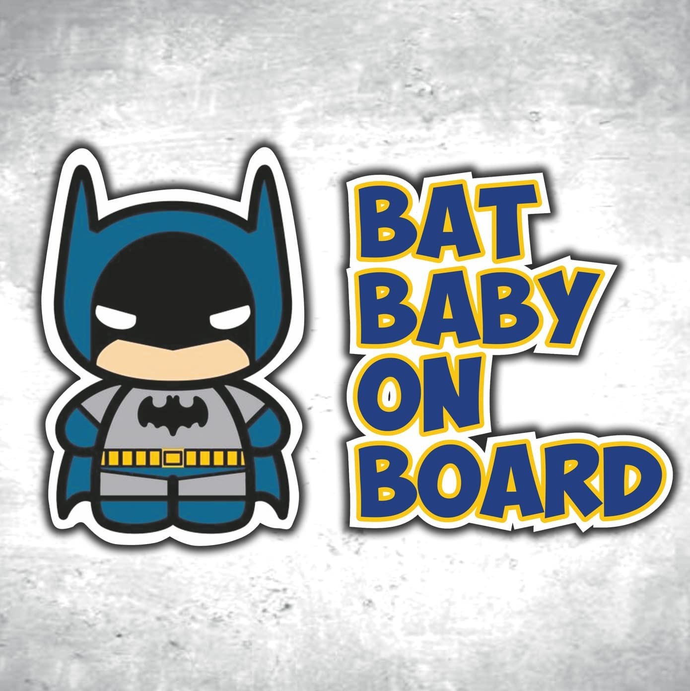 Adesivo BABY ON BOARD per auto - Bat-Baby - Bebè a bordo/Bebè In Car Decalcomanie Etichetta Sticker adesivo divertente supereroi