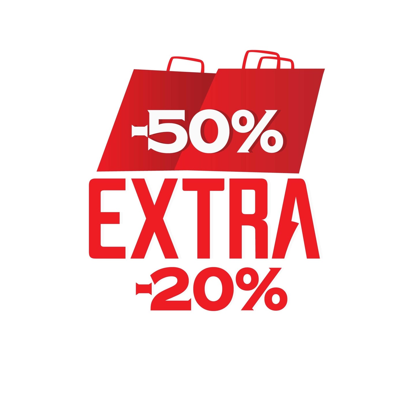 Stickers Adesivo sconto extra dal 20 al 50