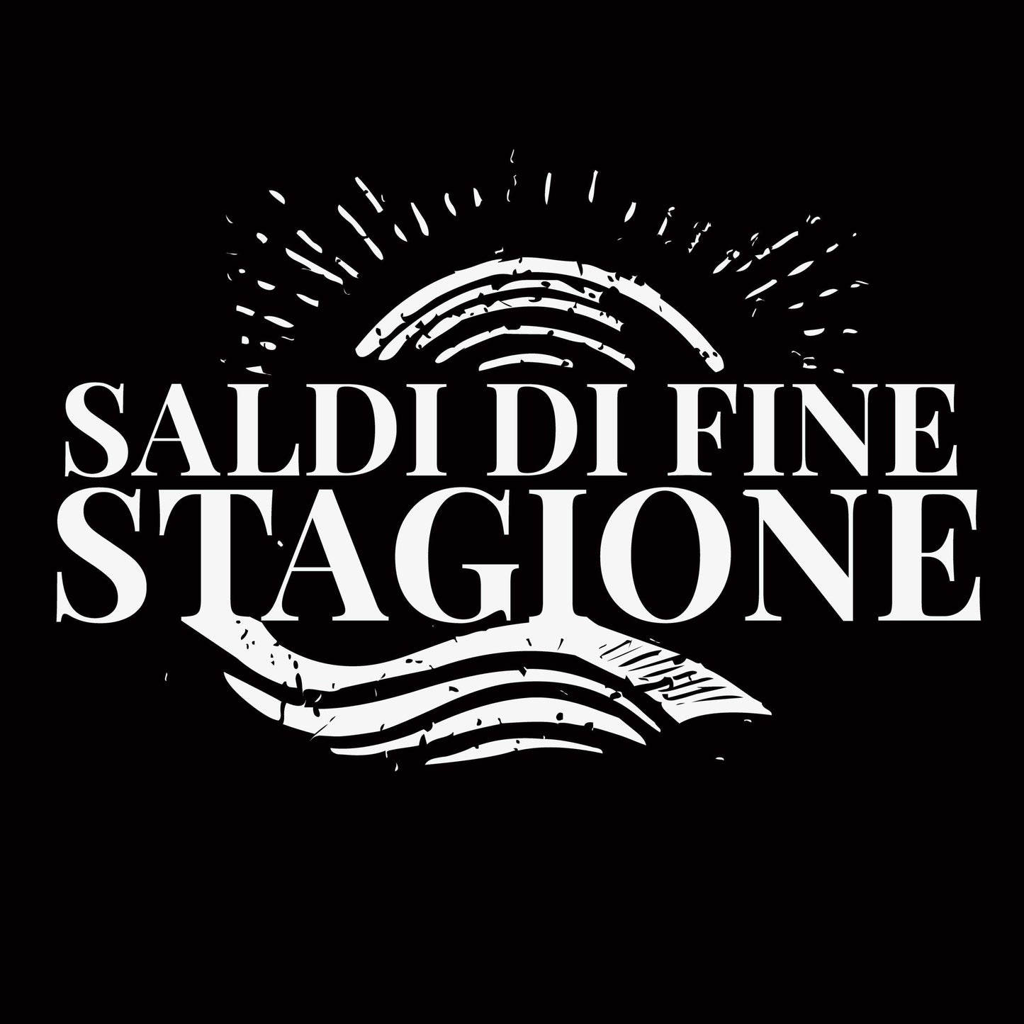 Vetrofania Adesivo saldi di fine stagione