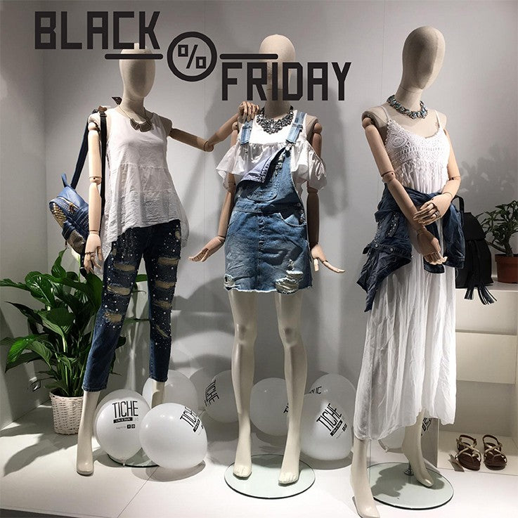 Vetrofania Black Friday con Percentuale