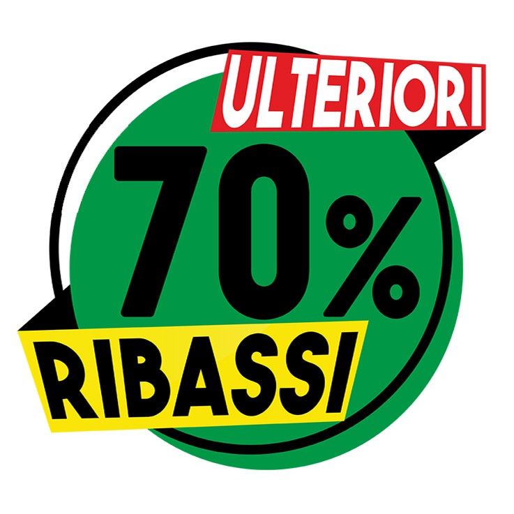 Sticker Saldi Ulteriori Ribassi Percentuale