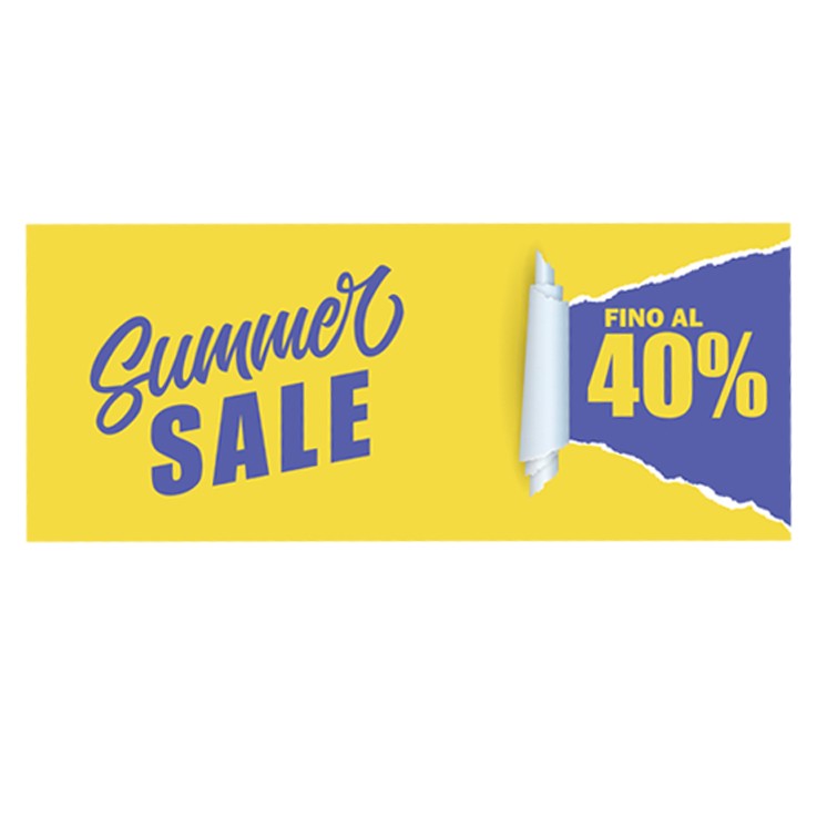Vetrofania Summer sale fino al 40%