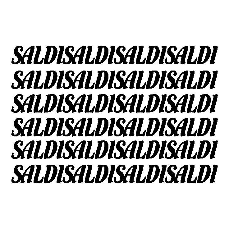 Stickers Saldi Decalcomania che si ripetono