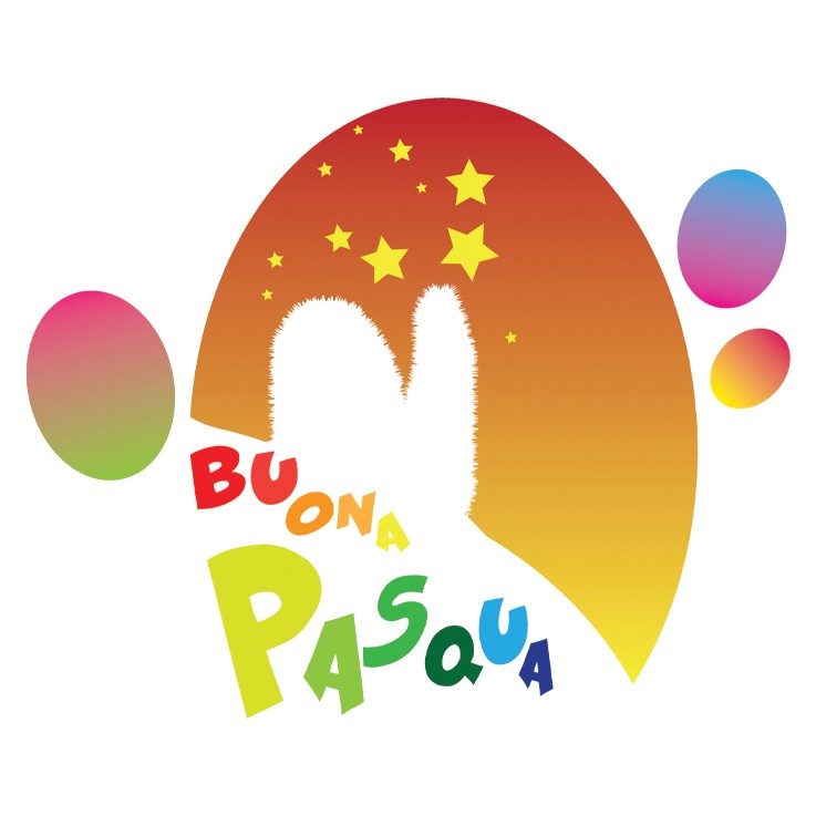 Sticker adesivo murale Buona Pasqua