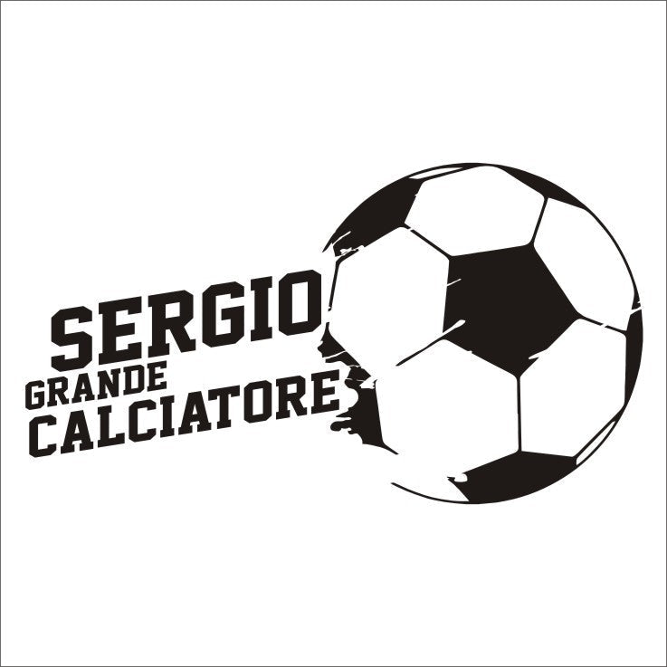 PALLONE CALCIO CON NOME PERSONALIZZATO