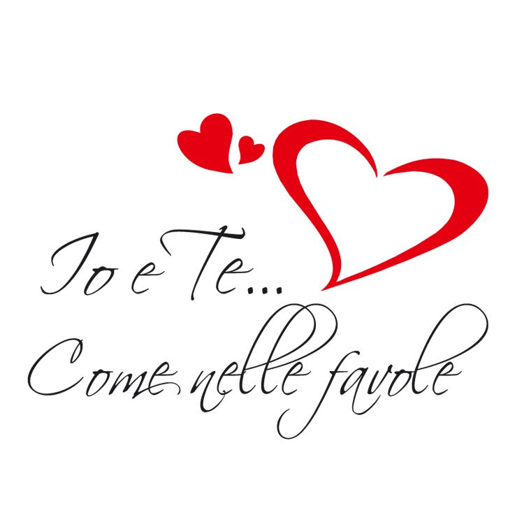 Adesivo Murale io e te come nelle favole