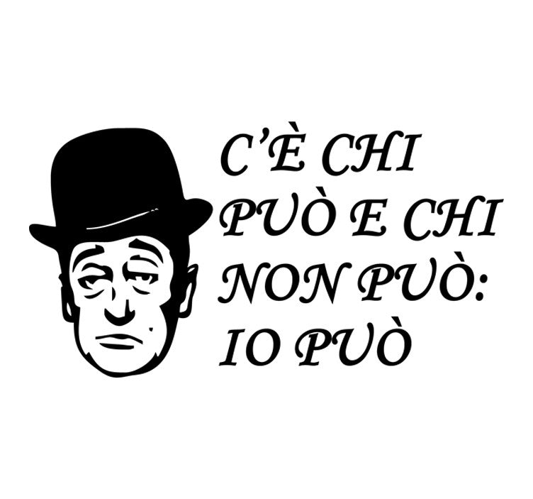 Adesivo frase murale Totò