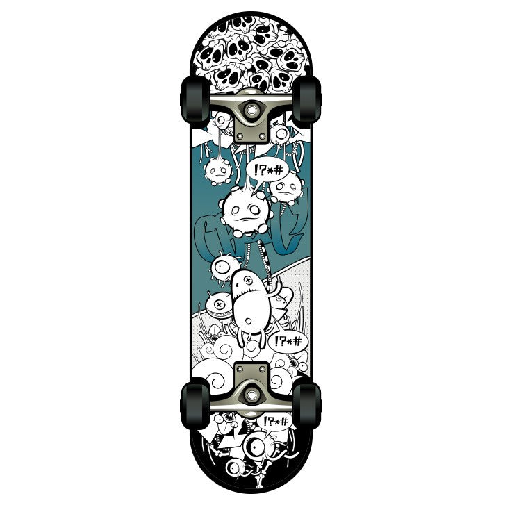 Stickers skateboard con disegni