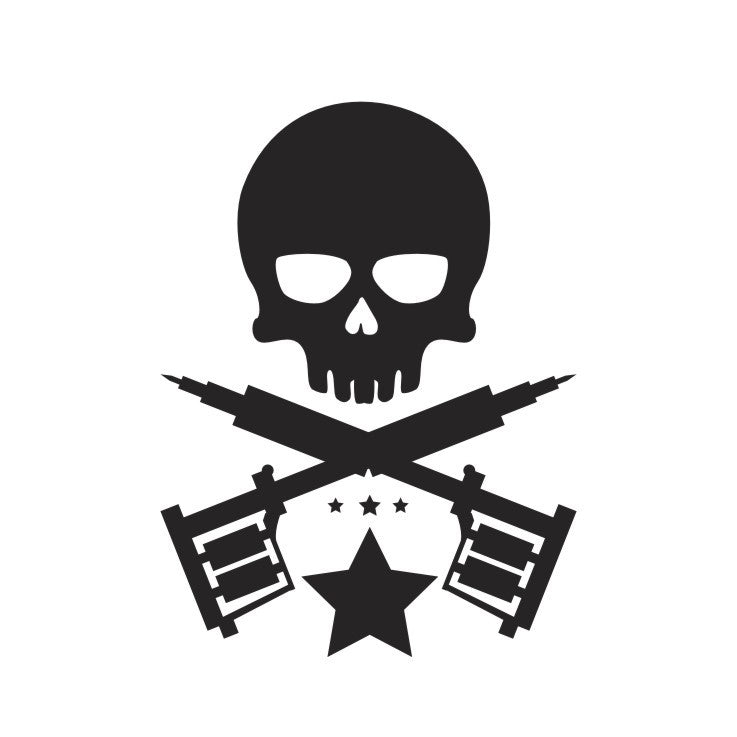 Stickers teschio tattoo studio