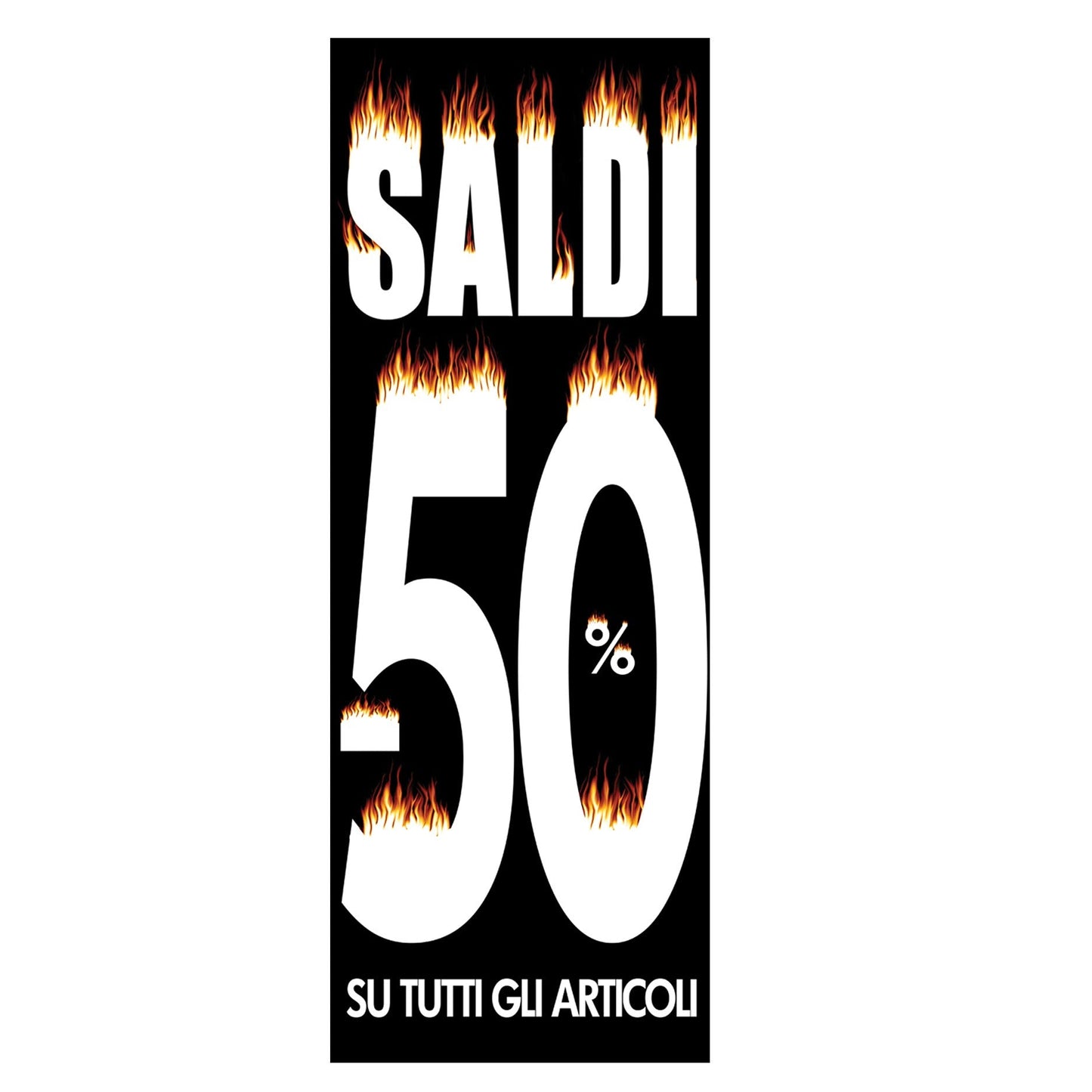 Fondale Vetrina Saldi fuoco