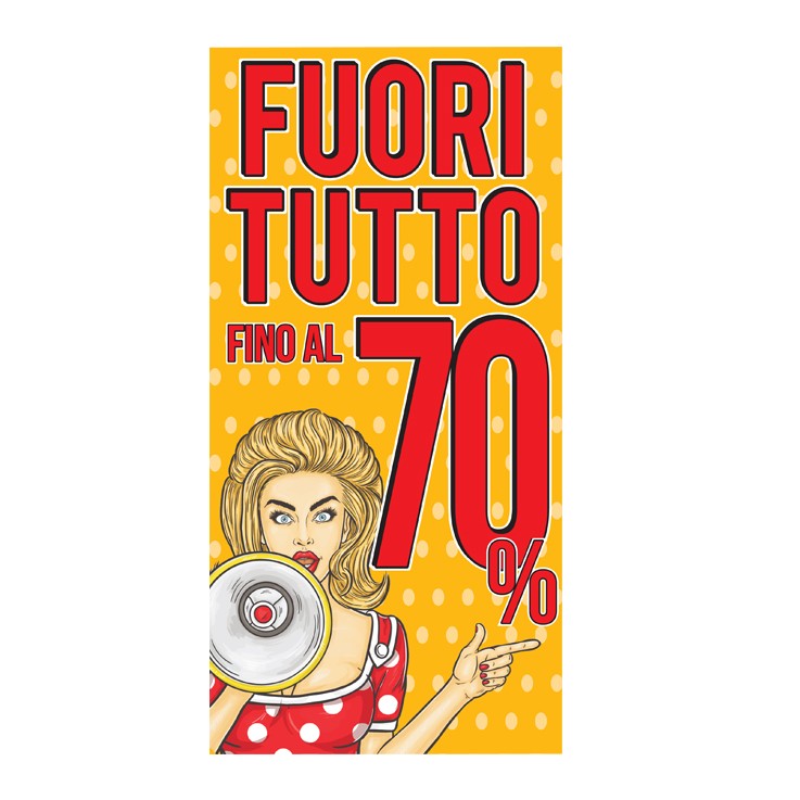 FONDALE FUORI TUTTO DONNA MEGAFONO