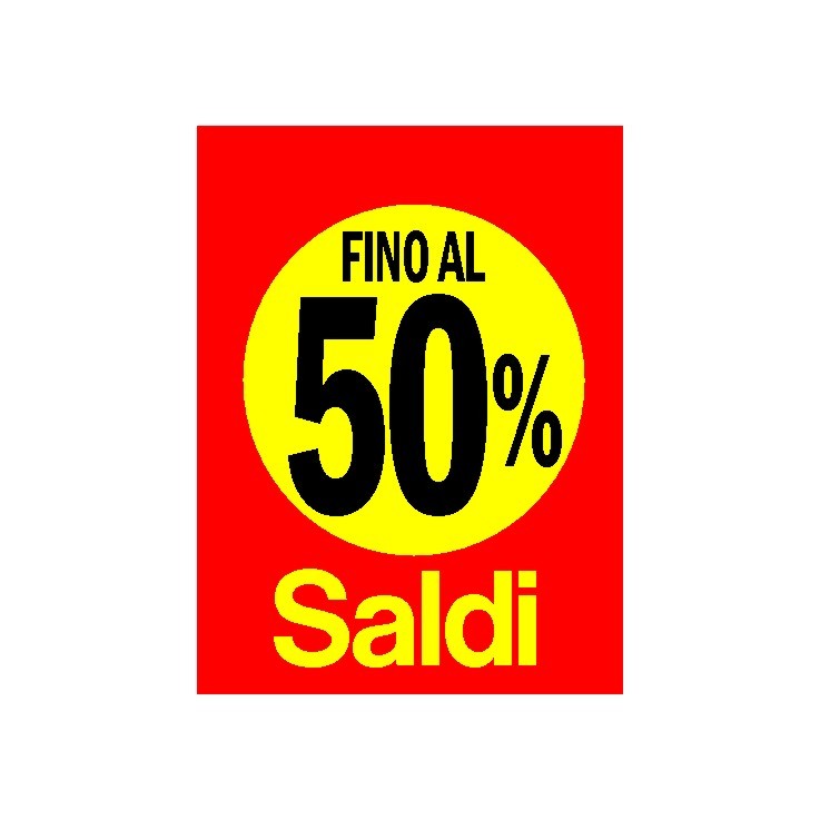 Cartoncino saldi fondo rosso