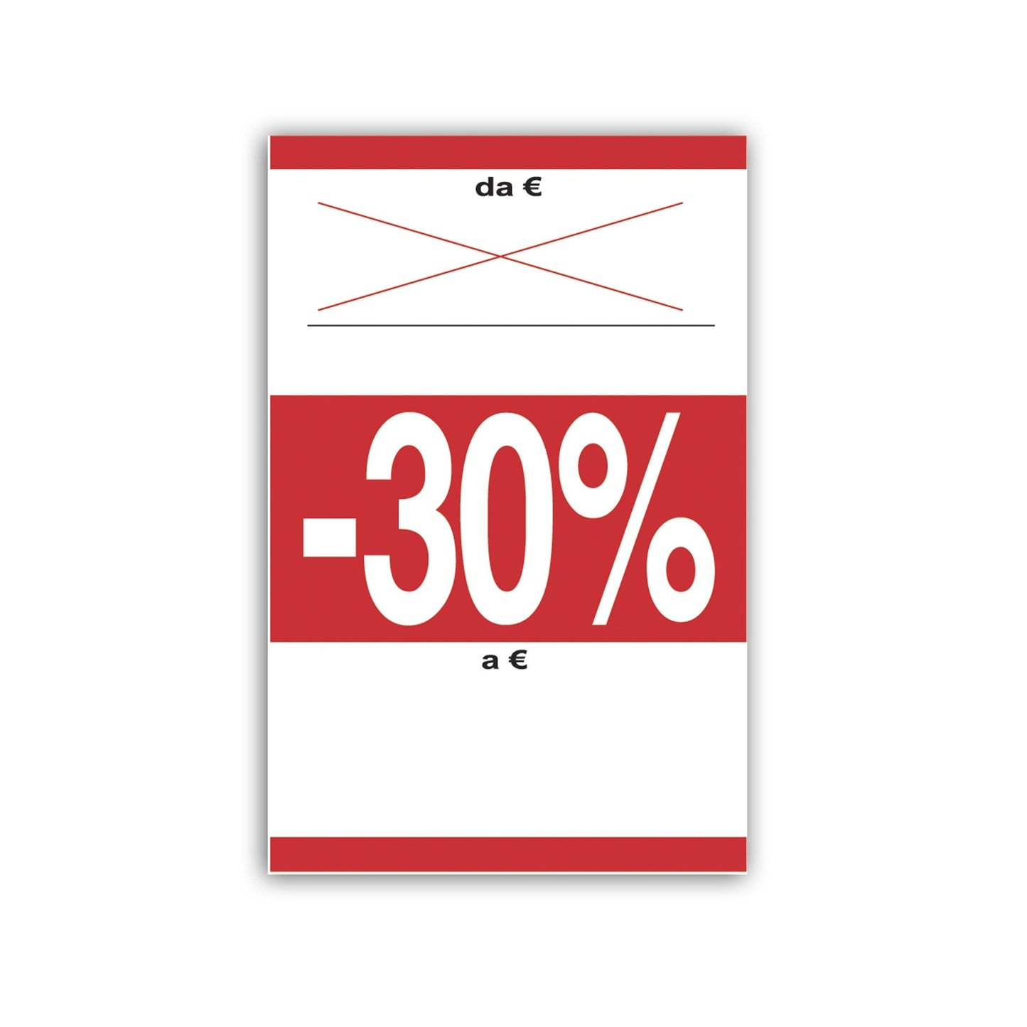 Cartellino prezzi Prima e Dopo