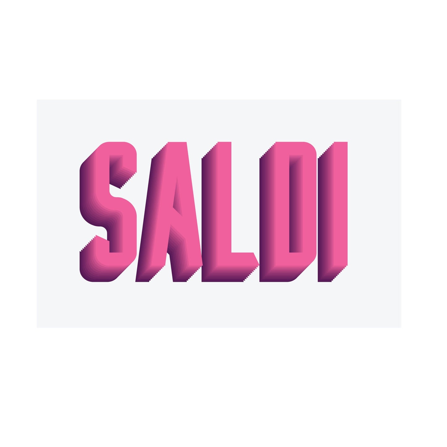 Adesivo Saldi in riquadro