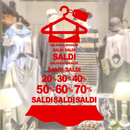 Adesivo Vetrofonia Saldi gonna