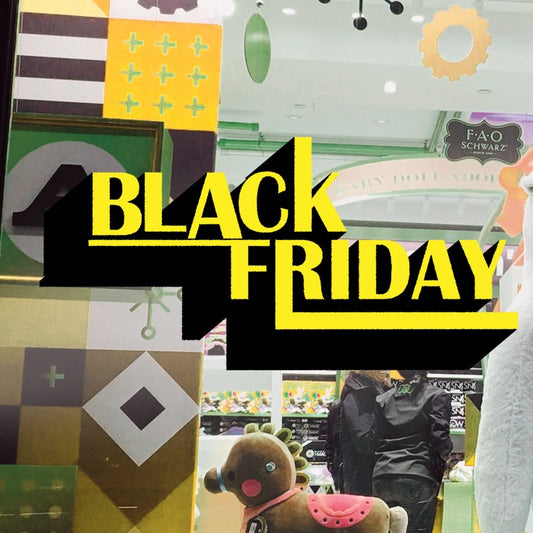 Stickers adesivo black friday giallo e nero