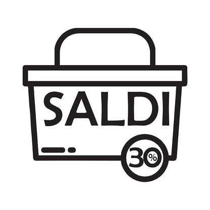 Stickers con Percentuale e Cestino Spesa Saldi