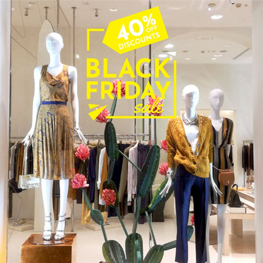 Adesivo Vetrofania Black Friday Monocolore