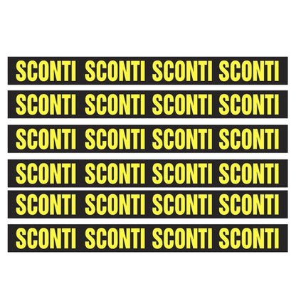 Vetrofania stickers fascia sconti
