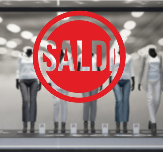 Saldi Adesivo Promozionale a cerchio con testo vuoto