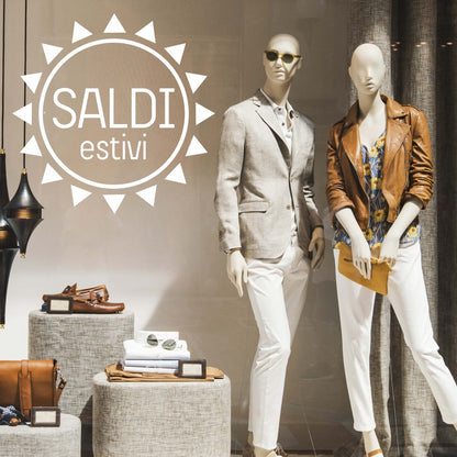 Saldi Estivi, Cerchio, Sole con Raggi