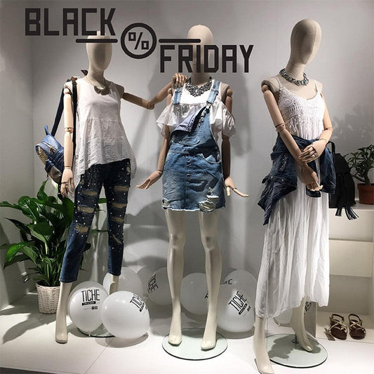 Vetrofania Black Friday con Percentuale