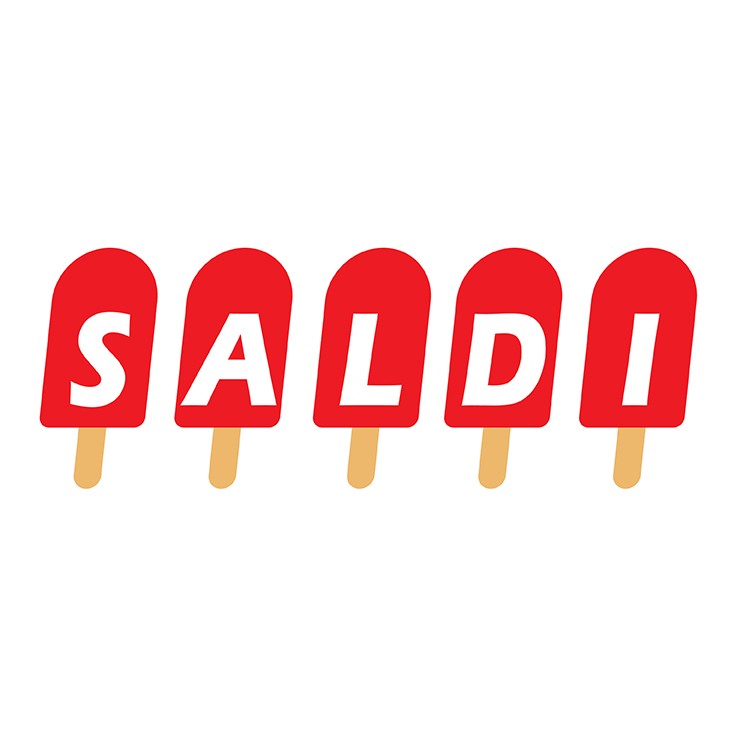 Etichette Tipo Gelato Saldi Estivi
