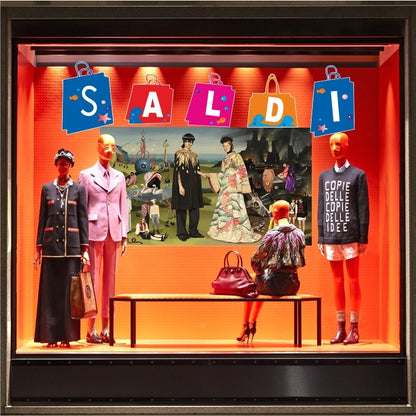 Borse Saldi Shopping adesivi