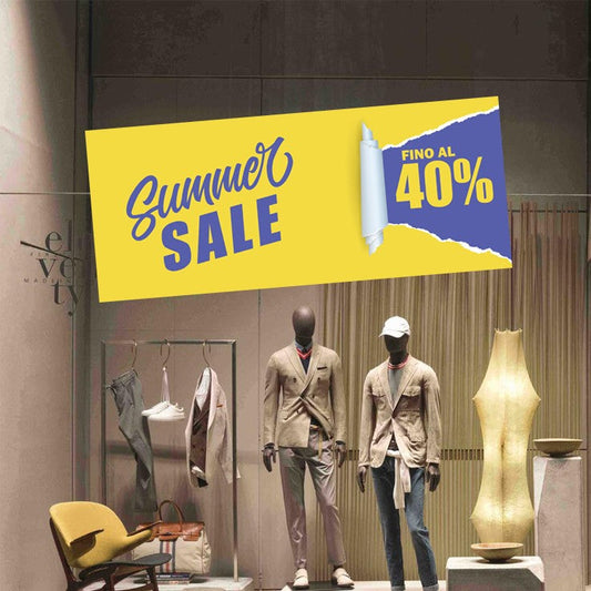 Vetrofania Summer sale fino al 40%