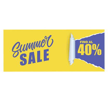 Vetrofania Summer sale fino al 40%