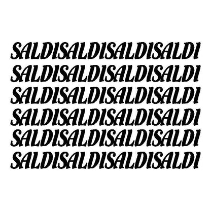 Stickers Saldi Decalcomania che si ripetono
