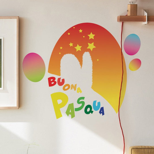 Sticker adesivo murale Buona Pasqua