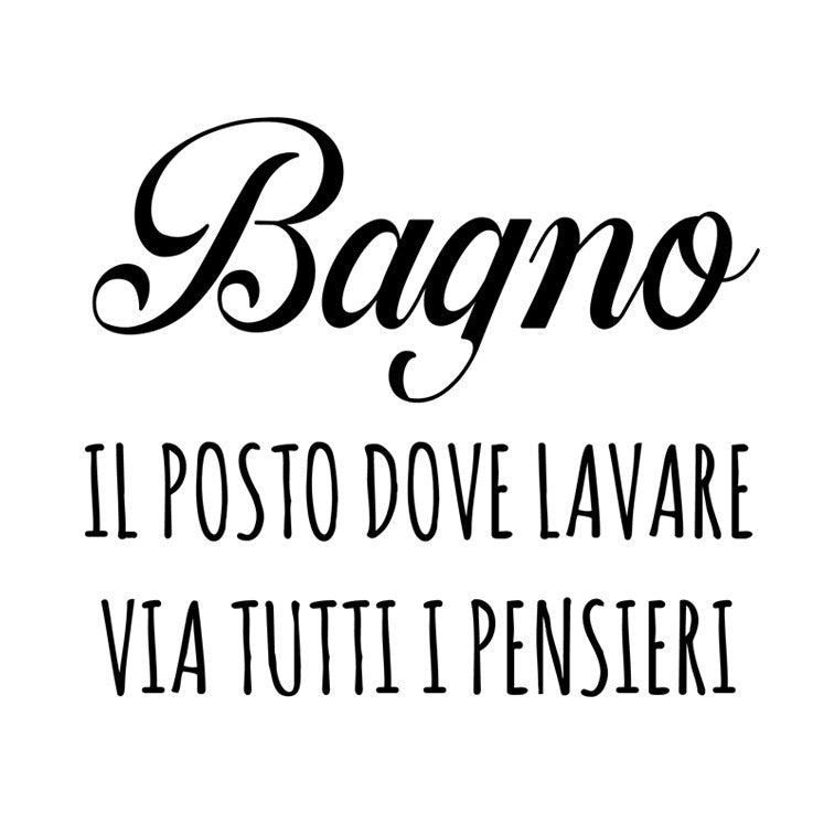 Adesivo murale bagno