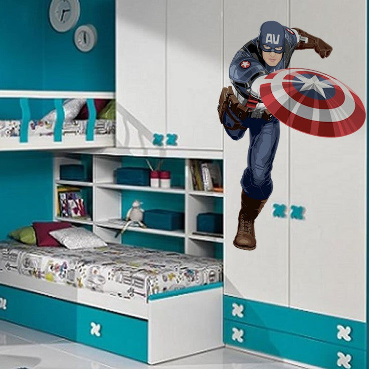 Adesivo cameretta Ragazzi Capitan America