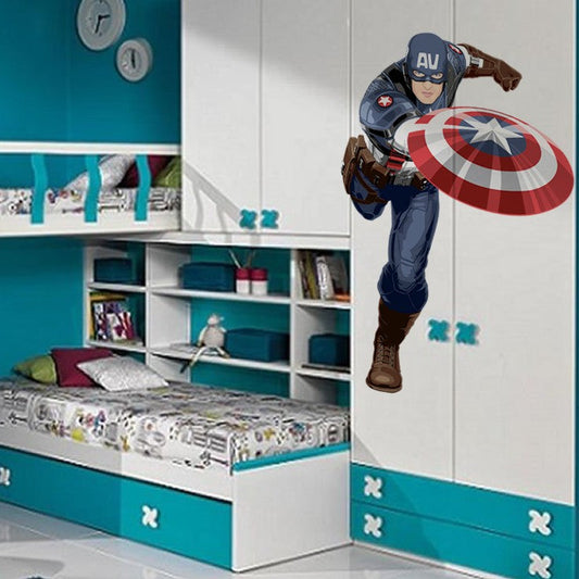 Adesivo cameretta Ragazzi Capitan America