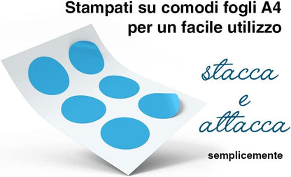 100  ADESIVI CERCHIO