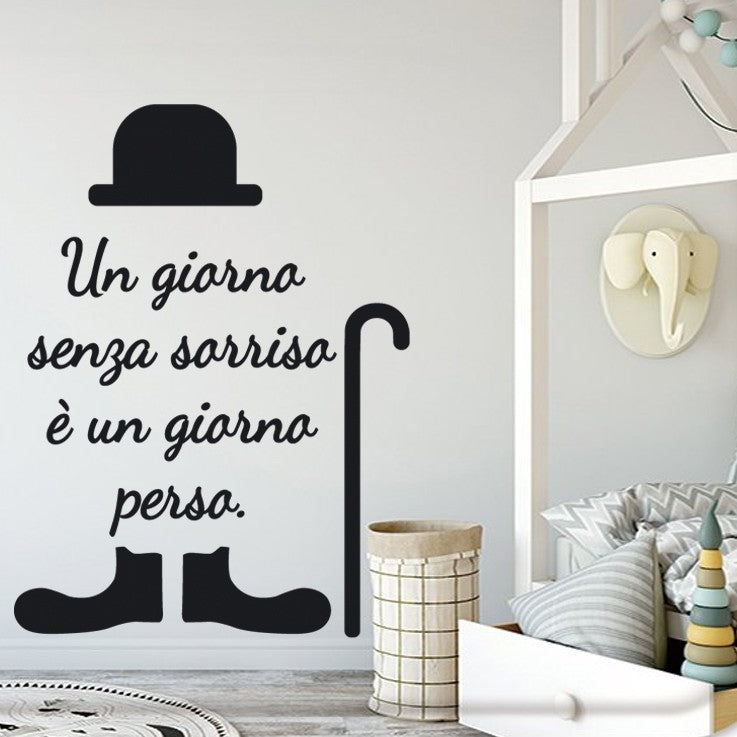 Adesivo murale Charlie Chaplin