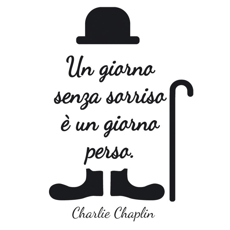 Adesivo murale Charlie Chaplin