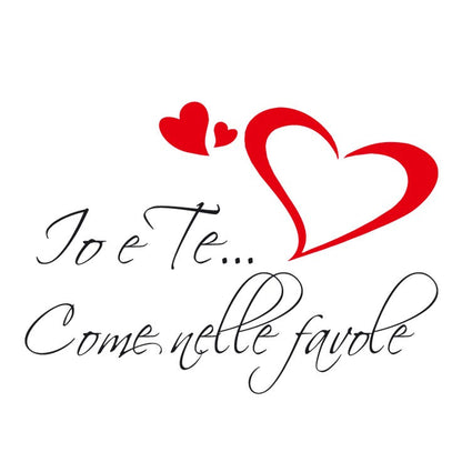 Adesivo Murale io e te come nelle favole
