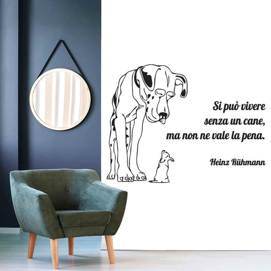 Adesivo murale animali cani