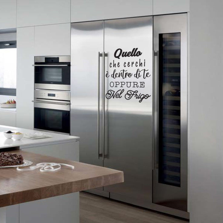 Adesivo Frase per il Frigo