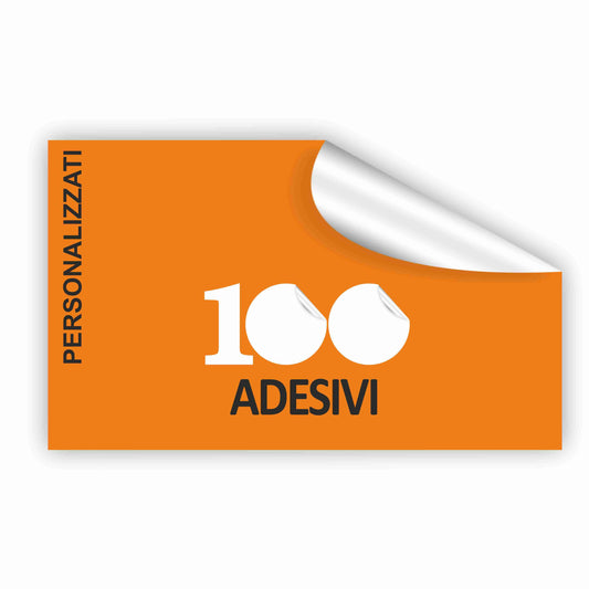 100 ADESIVI RETTANGOLO
