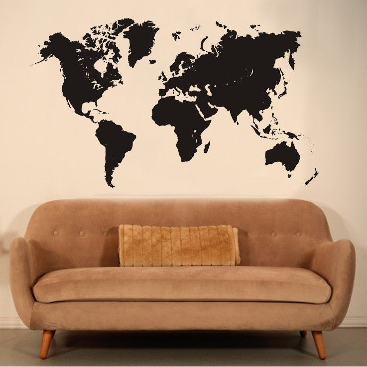 Adesivo mappa del mondo