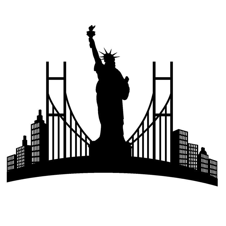 Adesivo murale statua della libertà