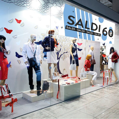 Saldi per Vetrine con percentuale