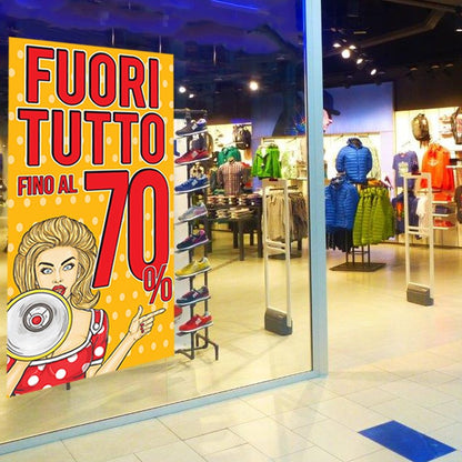 FONDALE FUORI TUTTO DONNA MEGAFONO