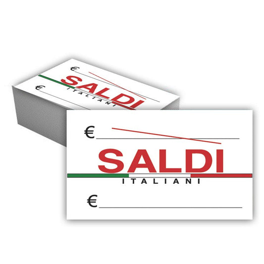 Cartellino Saldi Italiani